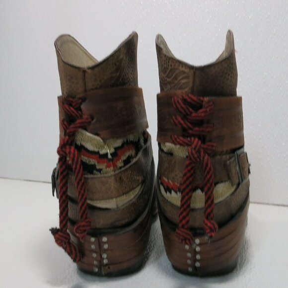 Freebird by Steven Nubuck Oil Tanned Nubuck Leather Booties Women's Boots Sz 7 - Picture 6 of 6